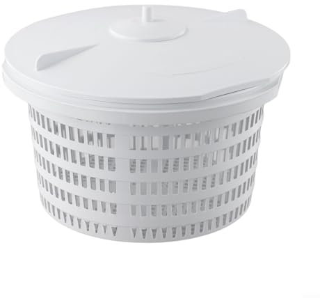 Panier de skimmer de rechange avec couvercle pour piscine Hayward SPX1091LX SPX1091WM, capacité 15 l, plastique, blanc, diamètre 19 cm, collecte efficace de la saleté (panier + lid)