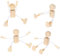 VICASKY 4 Pcs Holzfiguren Zum Bemalen Biegepuppen Spielfiguren Holz Figuren Zum Bemalen Holz Puppen DIY Malerei Flexible Holz Figur Bemalen Basteln Spielfiguren Handwerk Tischdeko