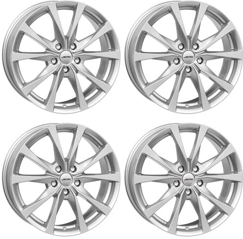 4x Autec Felgen BRIXEN 8.0x19 ET39 5x112 Brillantsilber kompatibel mit Mercedes-Benz B GLB AMG A E EQA C CLA GLC EQB GLA GLB