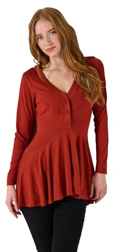 Joe Browns Women's High Low Button Front Tunic Top Shirt