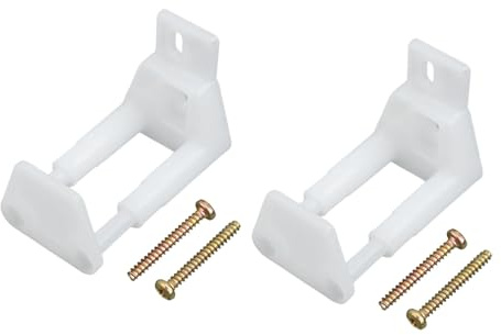 Violiica Guía de puerta corredera para caravana, paquete de 2 con tornillos para RV, remolque, furgoneta, puerta corrediza, granero, piezas de repuesto de plástico