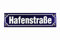 Strassenschild Hafenstraße 30x8 cm Emaille Schild Hamburg St. Pauli Souvenir Andenken