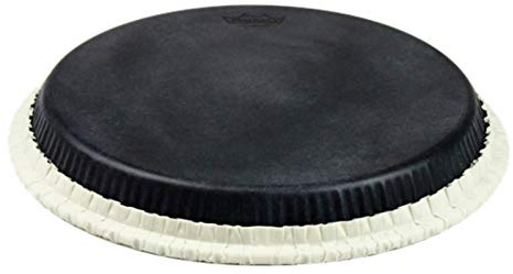 Remo Conga Drumhead, Tucked, 12.5, SKYNDEEP,Black Calfskin Graphic