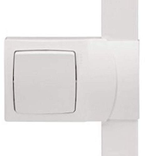 Cadre appareillage saillie 1 poste pose le long des moulures DLPlus épaisseur 20mm - blanc