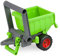 Lena 04214 - EcoActives Anhänger grün, Hänger ca. 20 cm für EcoAktives Traktor, Anhänger aus Kunststoff mit natürlichem Holzgeruch durch Holzanteil, Spielfahrzeuganhänger für Kinder ab 2 Jahre