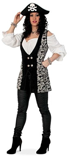 Party-Chic 13273 Damen Kostüm Skull-Weste-Gr. 40