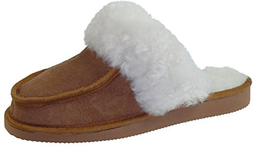 Harrys-Collection Pantoffel in Mokassin Form mit echtem Lammfell