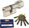 Abus ec660eck660Cylindre à bouton Cylindre Longueur (A/B) Z60(C = 90mm) avec 6clés 30/30, avec carte de sécurité