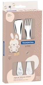 Tramontina - Couverts bébé 2pcs. Inox. 12 mois