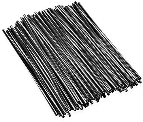 Cubiertas para Radios,PSLER 72 Piezas Cubiertas Protectoras Reutilizables para Llantas de Ruedas para Sillas de Ruedas, Motocicletas de Montaña - Negro Mixto Cubiertas Radios