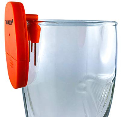 TalkJoy Füllstandswarner für Getränke mit akustischen Warnsignal, Überlaufschutz mit Pieper, geeignet für Blinde, Senioren, Sehbehinderte und Kinder, bis 100 °C