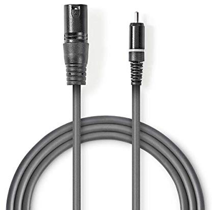Nedis Audiokabel XLR XLR 3 Pin männlich - RCA männlich