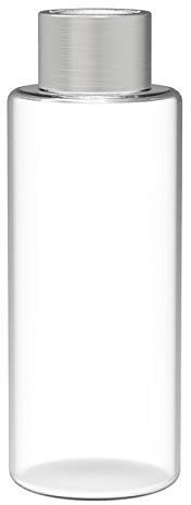 LEONARDO HOME Vase Varese, 19 cm Höhe, Blumenvase, Tischvase, Glasvase, Hochzeit Deko, Klarglas, silber-farben, 022309