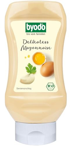 Bio Delikatess Mayonnaise von Byodo - 2 x 300 ml PET-Flasche, Cremig & Mild, 100% Bio-Zutaten, Ideal für Grill & Dip, Vielseitig Einsetzbar, Nachhaltige Verpackung