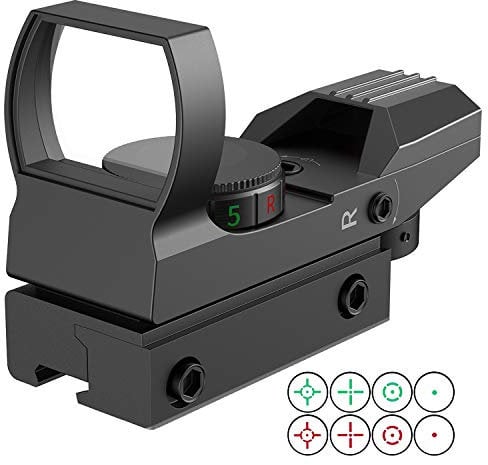 JASHKE Rotpunktvisier 4 Styles Reteticles Rot grün Reflexvisiere Gewehrzielfernrohre Zielfernrohr mit 11mm