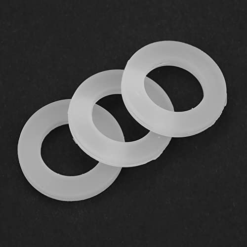 12pcs Arandela Plana Arandela de Silicona Arandela de Bloqueo Arandela de Silicona Blanca Arandelas de Sellado Kit de Surtido de Arandelas de Sellado Para Mangueras de Fuelle(3/4)