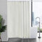 Furlinic 180x200 Duschvorhang aus Stoff, Badvorhang Anti-schimmel und Waschbar, Textile Vorhänge in Badezimmer für Badewanne und Dusche,Beige Duschvorhänge mit 12 Duschvorhangringe.