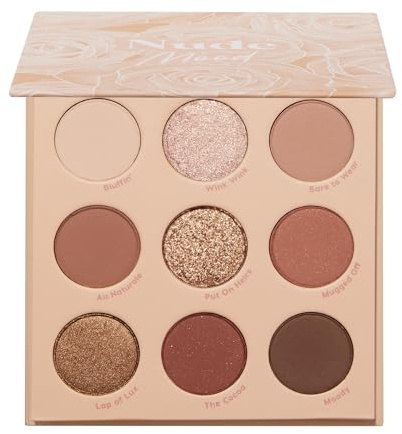 ColourPop Nude Mood Eyeshadow Palette - Brown & Copper Palette with Metallic and Matte Finishes - High-Pigment Eye Makeup with a Long-Wearing Formula (0.3 oz)