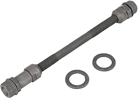 X AUTOHAUX 1 Satz 9,5mm Radnabenachse Hinterachse feststehende Achse für Fahrrad Schwarz