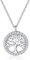 Jrêveinfini Lebensbaum Kette Halskette Damen Silber 925 mit Anhänger, Mutter Tochter Kette Mama, Glücksbringer Kette Teenager Mädchen Kinder Freundin, Weihnachten Geschenke für Frauen Mädchen