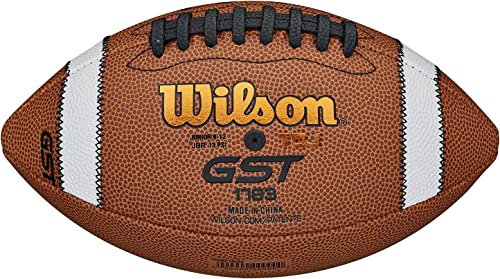 Wilson American Football GST Official Composite, Mischleder, Juniorgröße (9-12 Jahre), Braun, WTF1783XBN