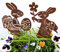 Osterstecker Osterhase Osterdeko Metall Gartenstecker Gartendeko Ostern (Osterhase Set lustig)
