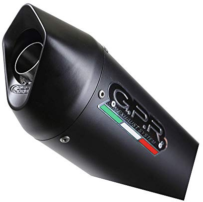 Auspuff Marke GPR kompatibel mit PEUGEOT Satelis 125 4V 2006/2012, Endrohr Racing Furore Schwarz