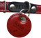 Petsen Hundemarke mit Gravur | Adressanhänger Hund mit Name und Telefonnummer | Hundeanhänger mit Gravur | Hundemarke Personalisiert | Dog Tag mit Gravur | Farbe: Rot