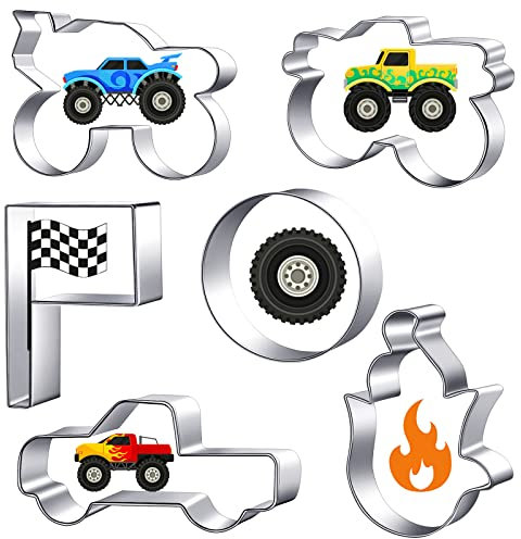 Keksausstecher, LKW, Partyzubehör, Vintage-Stil, Metallform, Kindergeburtstag, Geschenk, für Zuhause, Backen, Kekse, Partyzubehör, Küche, 6 Stück