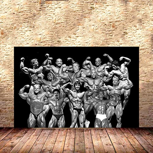 Hnyjyfa Jay Cutler Poster Kraftprotz Bodybuilding Trainings Haus Fitness Deko Mann Übungs Motivzitat Gemälde drucke Inspirierendes Wand Bilder Gym 0317262