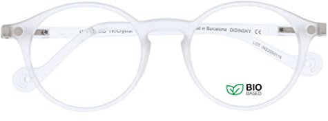 DIDINSKY Presbyopie Lesebrille oder Presbyopie Anti Blaulicht Anti Blaulicht für Männer und Frauen. Rubber Touch, flexible Bügel und entspiegelte Gläser - UFFIZI BIO (Smoke, 3, x)