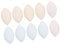 Bra Pads Inserts 5 Pairs Padded Bra Sew in Bra Cups for Women Push Up Bra Pad Removable Bra Pads Bikini Push Up Pads (Random Color)