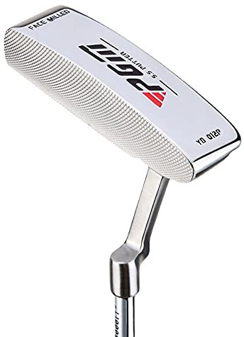 Golfschläger Linkshänder Putter Flex R 950 Stahlschaft Edelstahl Herren Sport Golf Trainingshilfen Golf Putter (Silber)
