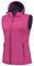 Little Donkey Andy Veste légère softshell coupe-vent sans manches pour femme, Rose avec capuche, S