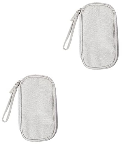 SOLUSTRE 2 Stücke Elektronische Organizer Fall Große Reise Lagerung Tasche Zubehör Zipper