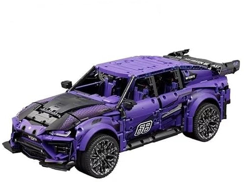Technik Auto für Lambo Urus, 1:8 Auto Modellbausatz, 2991 Teile Groß MOC Klemmbausteine Technik Auto Set, Kompatibel mit Lamborghini Urus Technik Auto