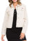 Cipo & Baxx Damen Jeansjacke Oversize Lang Denim Frezeitjacke WJ212 Beige M