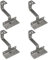 4 ganci da tetto A2 regolabili in 3 posizioni, in acciaio inox V2A PV, fotovoltaico, montaggio solare, supporto per tetto, pannello solare, montaggio a pannello solare, set di fissaggio per tetto,