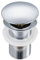 Balneo Messing Waschbecken Stöpsel Universal - Pop Up Ventil Waschbecken 66 mm x G1 1/4 - Waschbeckenstöpsel Pop Up Chrom - Spülbecken Stopfen ohne Überlauf - 4 Dichtungen, klick A