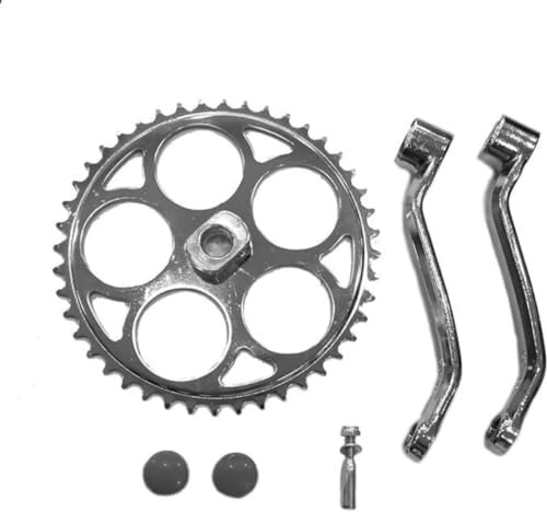 Bike Wide Crank Kit Arm with 44T Sprocket Bicycle Bottom Crankset- Gas Motorized Bicycle