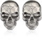 3D Metallschädel Autoaufkleber, 2 Pcs Schädel Zink Legierung Metall Auto Aufkleber Totenkopf für Motorräder, Autos, Helme
