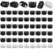 SopimusZ 60PCS Auto Bremsleitung Clip,50 Stück Schwarz+10 Stück weiß Bremsleitung Halter Bremsschlauch Clip Kunststoff Bremsschlaeuche Clip