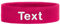 Schweißband Kopf Stirnband Headband Bestickt mit Name/Text Sportband Laufen (Pink)