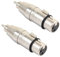 REXUS XLR Female to RCA Male Adapter (2 Pack) XLR to RCA Converter Gender Changer Plug Cable Connector(X2R_XFRM*2)