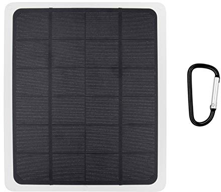 HUIOP Panneau solaire 20W DC 5V,chargeur solaire monocristallin avec sortie Ports USB et type-c pour Camping en plein air randonnée voyage,Chargeur solaire monocristallin