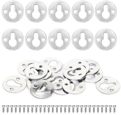 Ganchos para Colgar Cuadros, 30 Piezas Herrajes Colgar Muebles Anclaje Pared Soporte Espejo Pared Ganchos para colgar marcos de fotos con tornillos de fijación