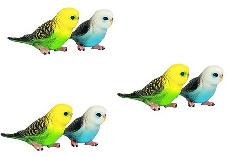 SAFIGLE 6 STK Kleine Papageienfigur Vogel-Modell-Statue Handwerk Mini-papagei-figurenmodell Papageienspielzeug Für Große Vögel Vogelmodell-Ornament Dekoration Ornamente Kind Der Vogel