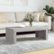 Lalfkkii Table Basse Moderne Rectangulaire Gris Sonoma 102x50x36 cm Salon Café Couch Table Design Minimaliste