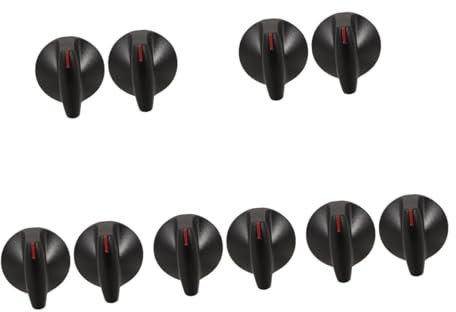 Uonlytech 10stücke Gasherd Knöpfe Drehknopf Ersatz Für Gasherd Ergonomisches Design Einfache Installation Passend Für Gas Und Elektroherde