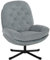 HOMCOM Armchair with 360 Degree Swivel and Wide Padded Seat, Upholstered Accent Chair with Water-Repellent Chenille Fabric Occasional Chair for Living Room Bedroom Home Office Reception Balcony, Grey